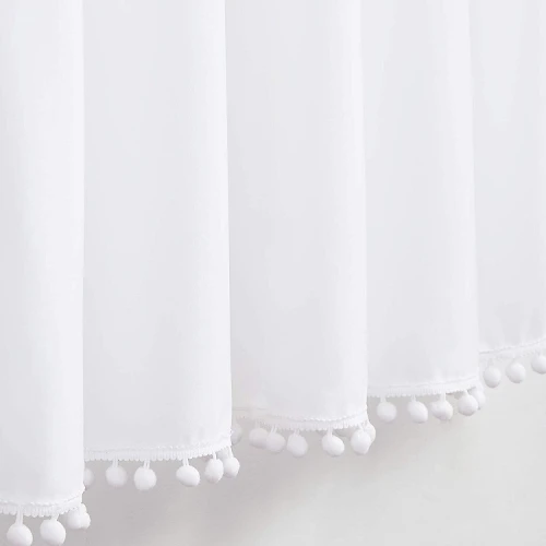 Chiffon White Curtains for Bedroom | Sheer Curtains for Living Room | Curtain Factory
