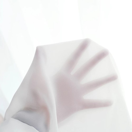 Chiffon White Curtains for Bedroom | Sheer Curtains for Living Room | Curtain Factory