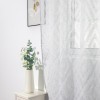 Diamond Pattern Faux Linen White Curtains for Bedroom | Voile Sheer Curtains for Living Room | Curtain ODM/OEM