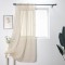 Stripes Faux Linen Curtains for Bedroom | Voile Sheer Curtains for Living Room | Curtain ODM/OEM
