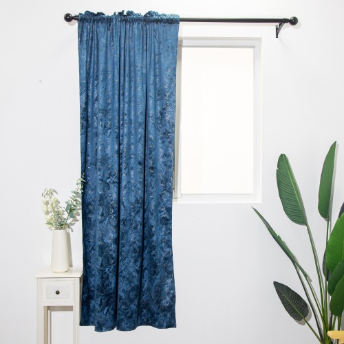 Marble Blossom Luxurious Velvet Curtain | Blackout Curatin For Living Rooms | Custom Curtain