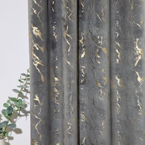 Marble Blossom Luxurious Velvet Curtain | Blackout Curatin For Living Rooms | Custom Curtain