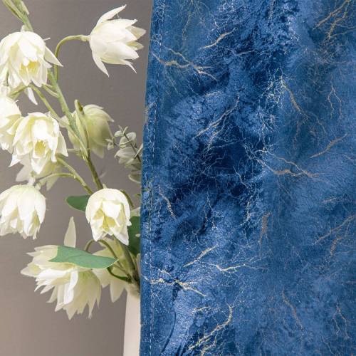 Marble Blossom Luxurious Velvet Curtain | Blackout Curatin For Living Rooms | Custom Curtain