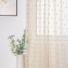 Faux Linen Beige Sheer Curtains for Living Room | Semi Sheer Curtains | Curtain Factory ODM/OEM