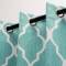 Modern Geometric Blackout Curtains | Grommet Black out Curtains for Living Room | Curtains Factory