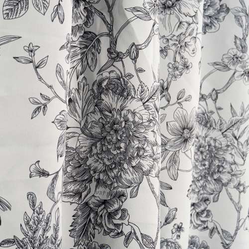 Elegant Floral Blackout Curtains | Light Blocking Curtains for Bedroom | Curtains Manufacturer