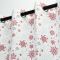 Red Snowflake Printing Velvet Blackout Curtains for Bedroom Living Room | Curtains Manufacturer