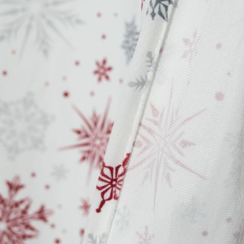 Red Snowflake Printing Velvet Blackout Curtains for Bedroom Living Room | Curtains Manufacturer