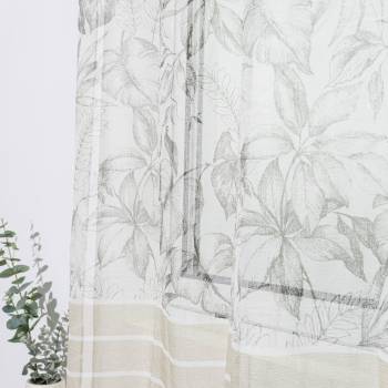 Elegant Botanical Semi-Sheer Curtains for Bedroom Living Room | Wholesale Curtains Supplier