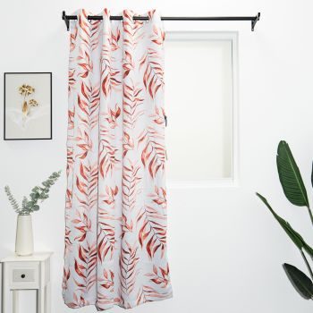 Leaves Printed Velvet Curtains | Room Darkening Curatins For Bedroom Living Rooms | Custom Curtain Wholesale