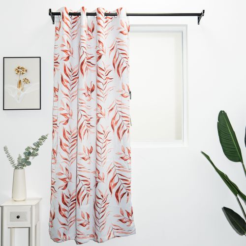 Leaves Printed Velvet Curtains | Room Darkening Curatins For Bedroom Living Rooms | Custom Curtain