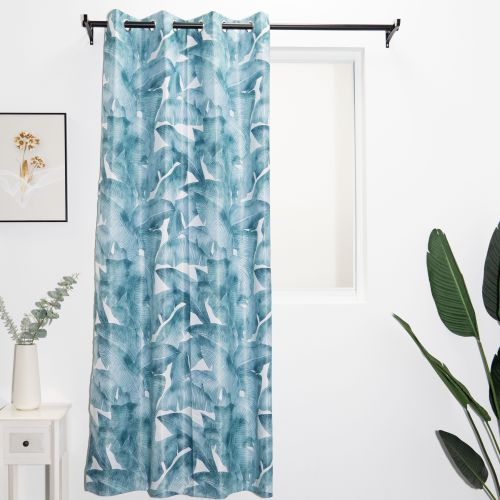 Leaves Printed Velvet Curtains | Room Darkening Curatins For Bedroom Living Rooms | Custom Curtain