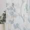 Blue Foral Leaf Embroidery Sheer Curtain for Bedroom Living Room | Curtains Manufacturer ODM/OEM