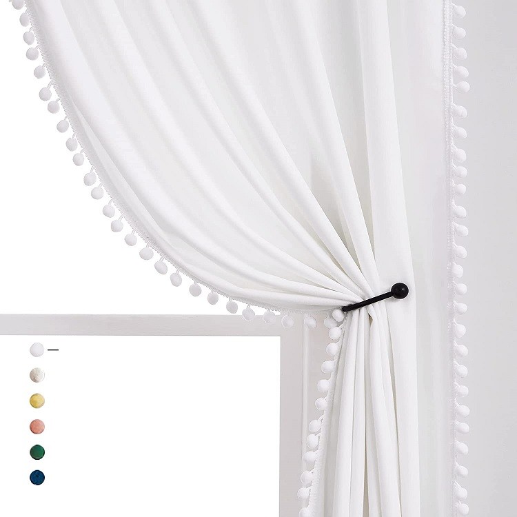 sheer white curtain