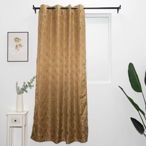 Stripe Pattern Weaving Jacquard Curtain for Bedroom | Blackout Curtains for Living Room