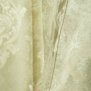 Luxurious Jacquard Curtain with Elegant Motifs | Blackout Curtains for Bedroom | Curtain Factory