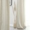 Faux Linen Curtains for Bedroom | Sheer Curtains for Living Room | Sheer Linen Drapes