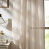 Champagne/ Gold Sheer Curtains for Living Room & Bedroom | Shinny Look luxurious Sheer Drapes