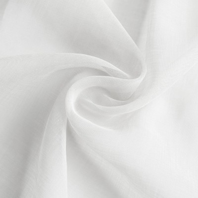 White Sheer Voile Curtains for Living Room & Bedroom |  Subtle Light-Filtering Custom Sheer Drapery