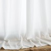 Crepe Texture Semi Sheer Curtains for Living Room | White Sheer Curtains | Sheer Drapery