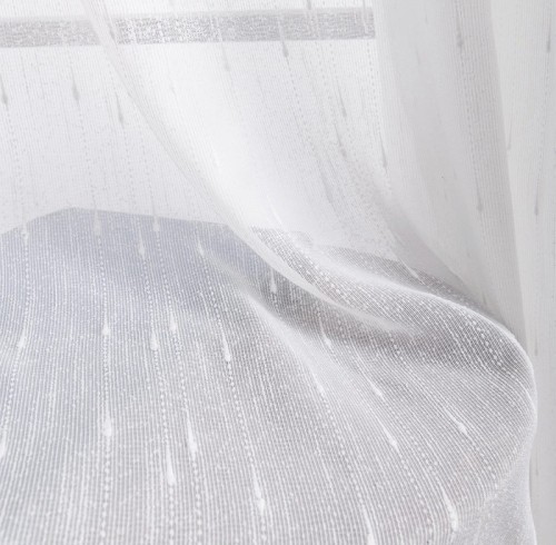 Raindrop Texture White Sheer Curtains for Living Room | Cozy Sheer Drapery for Bedroom Decor