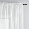 Raindrop Texture White Sheer Curtains for Living Room | Cozy Sheer Drapery for Bedroom Decor