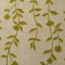 Green Leaves Embroidery Linen Look Blackout Curtains | Custom Curtain Supplier