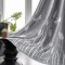 Gray Flowers Embroidery Sheer Curtains with Blackout Curtains | Double-Layer Custom Light Blocking Panels Drapery