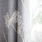 Gray Flowers Embroidery Sheer Curtains with Blackout Curtains | Double-Layer Custom Light Blocking Panels Drapery