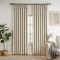 Modern Vertical Striped Texture Blackout Curtains for Living Room & Bedroom | Light Blocking Draperys