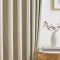 Modern Vertical Striped Texture Blackout Curtains for Living Room & Bedroom | Light Blocking Draperys
