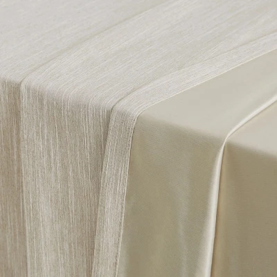 Modern Vertical Striped Texture Blackout Curtains for Living Room & Bedroom | Light Blocking Draperys