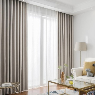 Faux Linen Curtains Bedroom | Modern Style Blackout Draperys | Linen Blackout Drapes