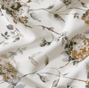 Elegant Floral Pattern Printed Blackout Curtains | Light-Filtering Drapes for Bedroom & Living Room