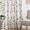 Elegant Floral Pattern Printed Blackout Curtains | Light-Filtering Drapes for Bedroom & Living Room