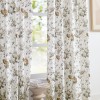 Elegant Floral Pattern Printed Blackout Curtains | Light-Filtering Drapes for Bedroom & Living Room