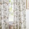 Elegant Floral Pattern Printed Blackout Curtains | Light-Filtering Drapes for Bedroom & Living Room