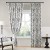 Classic Vintage Floral Blackout Curtains | Printed Light-Filtering Curtains for Bedroom & Living Room