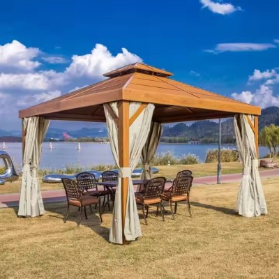 Waterproof Outdoor Curtains | Gazebo Patio Thermal Insulated Sun Blocking Grommet Side Curtains For Gazebos