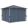 Waterproof Outdoor Curtains | Gazebo Patio Thermal Insulated Sun Blocking Grommet Side Curtains For Gazebos