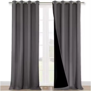 Full Blackout Curtains for Living Room | Wholesale Custom Solid Color Window Curtains Drapes for Bedroom