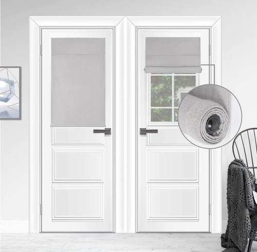 Self-Adhesive Door Window Curtains with Magic Tape | Blackout Curtains for Small Window | Simple and Easy to install