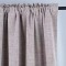 100% Blackout Curtains for Bedroom | Faux Linen Curtains with Gray Back Coating | Back Tap Blackout Drapes