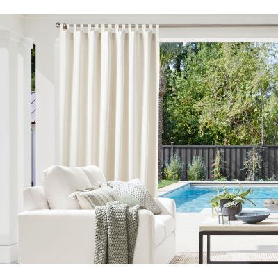 Tab Top Outdoor Curtains for Porch| Windproof Weatherproof Curtain for Cabana, Pergola and Gazebo