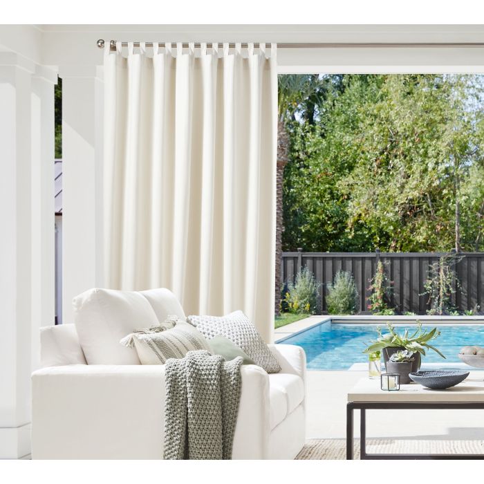 Tab Top Outdoor Curtains for Porch| Windproof Weatherproof Curtain for Cabana, Pergola and Gazebo