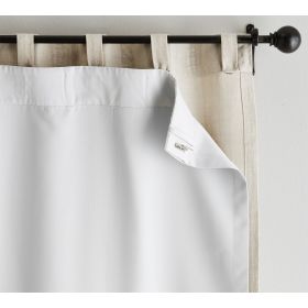 White Blackout Curtain Liners for Sheer Curtains | Noise Reducing Light Blocking Liner for Drapes | Wholesale Factory