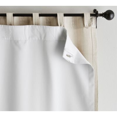 White Blackout Curtain Liners for Sheer Curtains | Noise Reducing Light Blocking Liner for Drapes | Wholesale Factory