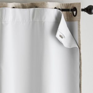 White Blackout Curtain Liners for Sheer Curtains | Noise Reducing Light Blocking Liner for Drapes | Wholesale Factory