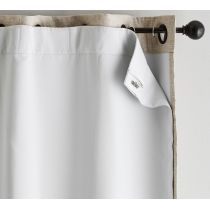 White Blackout Curtain Liners for Sheer Curtains | Noise Reducing Light Blocking Liner for Drapes | Wholesale Factory