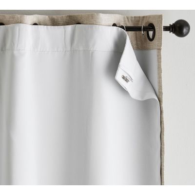 White Blackout Curtain Liners for Sheer Curtains | Noise Reducing Light Blocking Liner for Drapes | Wholesale Factory